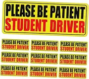iplusmile 10 Pcs Learner Driver Stickers Magnetic Novice Driver Signs for Car Weatherproof Safety Warning Decals Easy to Install Bumper Stickers