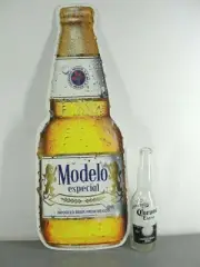 MODELO ESPECIAL STEEL METAL TIN BEER BOTTLE SIGN TACKER BAR PUB MANCAVE NEW