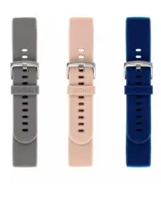 WITHit Band Kit for Fitbit Versa & Versa 2 (3-Pack) - Navy/Light Gray/Blush Pink