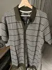 Buffalo David Bitton Men’s Green Mix WONG Button Up S/S Shirt/Cardigan L NWT