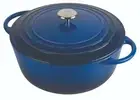 Pyrolux Pyrochef 24cm, 4 Lt Cast Iron Casserole - Blue RRP $259.00