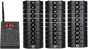 Restaurant Pager System, Social Distancing Keeping 30 Pagers Buzzers, Queue Calling System Pager, Lineup Queue BeepersWireless Guest Customer Service Calling System (AU Plug)