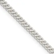 18 Inch Sterling Silver 2mm D/C Square Franco Chain