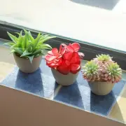 Succulents Plants Artificial, Small Fake Plants, Faux Succulents for Bedroom