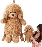 [Gupcaqosjw] Plush Backpack | Cute Plush Backpack Purse | Soft Adorable Dog Shape Purse For School Kids Children Women Outdoor Travel Everyday Use