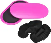Map Exercise Core Sliders, Oval Glider Discs with Feet Covers, Dual Sided Usage
