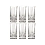 RCR Brillante Highball Crystal Tumbler Glasses 370ml - Set Of 6