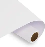 HTVRONT White Permanent Vinyl, 12" x 5 FT White Adhesive Vinyl Roll Compatible with Cricut Explore Air 2/Explore 3 Machine and Silhouette Cameo - Easy to Cut&Weed