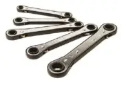 RS Pro DOUBLE RING RATCHET SPANNER SET 5Pcs Metric, Hardened & Tempered