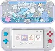 GeekShare Protective Case for Switch Lite Cute Slim Cover Case Anti-Scratch Shock Absorption Hard Protective Shell Compatible with Switch Lite Skin- Shark Party