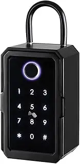 Aswalling Smart Key Lock Box Ttlock WiFi Fechadura Eletronica Waterproof Wall Mount Fingerprint Door Lock Security Lockbox