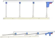 Thickened Auxiliary Handle Elderly Side guardrail Strong Stability Portable Folding bedrail Single Bed Safety guardrail