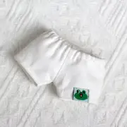 Labubu Baby Clothes 17cm Labubu Cloth Clothes Heartbeat Macaron Vinyl Face Doll Baby Clothes Replacement——style:Single item (frog pants)