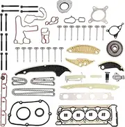 06H109469T 06H109469AD Timing Chain Kit with Valves Gasket Set compatible with A4 A3 A5 A6 Q3 Q5 S3 / J-e/t.ta G-T/I. P-a/s.sat 2.0T