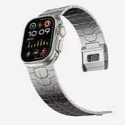 metal Link Bracelet Magnetic Clasp Strap for Apple Watch Ultra 2/1 49mm 45/44mm