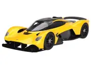 ASTON MARTIN VALKYRIE COSMOPOLITAN YELLOW & CARBON 1/18 CAR BY TOP SPEED TS0538