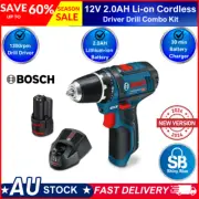Genuine BOSCH 12V Li-ion Cordless Drill Driver w/ Battery and Charger Drill Set