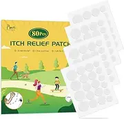 Itch Relief Patch 80pcs Anti Itch Stickers Nature Formula Hydrocolloid Fast Bite Itch Relief Chemical-Free & Safe for Kids Reduces Swelling Prevents Scratching Minimize Dark Marks Available in 3 Sizes
