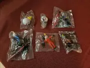 Vintage JACK IN THE BOX Restaurant Toy Lot of 6-ALL NEW! Surfer Spaceman Sleigh