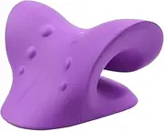 Neck Stretcher Device Cervical Traction Pillow Neck Pain,Headaches,TMJ Relief (Purple)
