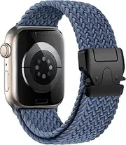 Braided Solo Loop for Apple Watch Band Ultra/2 49mm 46mm 45mm 44mm 42mm Men/Women,Parachute Buckle Stretchy Elastic Nylon Sport Strap Wristband for Apple Watch Series 10 9 8 7 6 5 4 3 SE/2