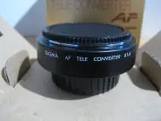 Sigma P-AF x1.4 Tele Converter for Pentax Camera Analog Film Vintage