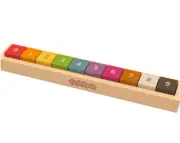 Begin Again Colourful Wooden Penny Blocks ECO FRIENDLY Kids Teaching Tool Game