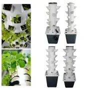 Hydroponic Grow System Tower Kit Water Pump Home Vertical Gardening Planter