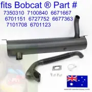 fits Bobcat Exhaust Muffler 7350310 7100840 Flex Pipe Manifold Gasket Clamp 751