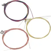 CORHAD 3 Sets of Folk Guitar Strings Yellow Brass Strings Acoustic Classical Guitar Replacement Music Instrument Accessories