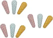 TEHAUX 3sets Scissors Cover Protector Pu Leather Embroidery Scissor Home Use Assorted Colors 3pcs*3