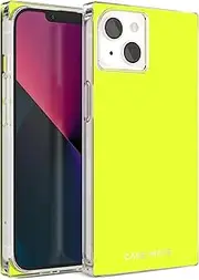 Case-Mate BLOX iPhone 14 Case - Neon Lemon [10FT Drop Protection] [Compatible with MagSafe] Magnetic Bumper Cover with Square Edges for iPhone 14 6.1", Anti-Scratch, Shockproof, Slim Fit