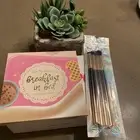 Beauty Bakerie Breakfast In Bed 9 Pan Eyeshadow Palette & hipdot brush set shown