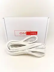 [UL Listed] OMNIHIL White 10 Feet Long AC Power Cord for Bose Wave Radio III