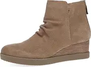 [Dansko] Stephanie Wedge Bootie for Women - Durable Waterproof Leathers and Leather-Stacked Heel