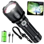 Flashlights High Lumens Rechargeable, 990000 Lumens Super Bright LED