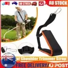 Adjustable Shoulder Strap Harness for Trimmer Lawn Weed Eater Grass Edger Black