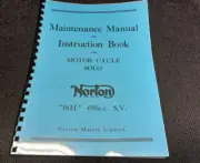 NORTON 490cc 16H WD MODELS 1939-45 MAINTAINANCE & INSTRUCTION BOOK NOW04