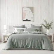 Bianca Kahlani Sage Waffle Quilt Cover Set King