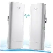 Wireless Bridge, 5.8G 100Mbps Point to Point WiFi Bridge Outdoor,1.8 Mile