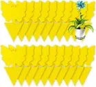 25 Pack Yellow Sticky Traps, Fruit Fly Fungus Gnat Trap for Indoor/Outdoor Use,