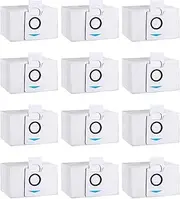 Pack of 12 Vacuum Cleaner Bags Accessories Compatible with Ecovacs Deebot X1 Omni & X1 e Omni, X1 Turbo, T20 Omni Suction Station, 3.2L Capacity Vacuum Cleaner Bags Replacement Parts for Ecovacs Deebot