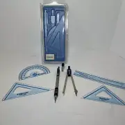 Staedtler Drafting Set, 559 81c Pencil, Compass, Rules, Lead, Case Made In Japan