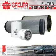 Sakura Oil Air Fuel Filter Service Kit for Hino Ranger 4 FB4J 5.3L D 1995-2003