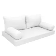 |SLIPCOVER ONLY|S2 Daybed Mattress Bolster Backrest Covers Knife Edge Crib AD106