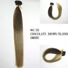 Pre Bonded Keratin U Tip Hair Extensions Real Remy Human Hair Double Drawn Thick