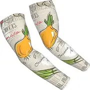 [FSCEV] Vegetable Fruit Sun Protection Arm Sleeves Outdoor Essentials Cooling Compression Golf Hiking Cycling