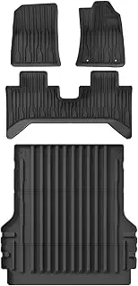 Right Hand Drive Car Floor Mats Cargo Liner Trunk Pad TPE 3D Foot Mat Accessories Black，Compatible with BYD Shark 6 2024 2025(24Shark RHD 4PCS)