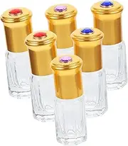 Gogogmee 10 Pcs Refillable Perfume Dividers Portable Bottles for Women Multi Purpose Liquid Containers Random Colors for Travel Essential Oils and Cosmetics Random Color