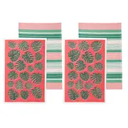 Set of 4 Bahamas Kitchen / Cleaning 100% Cotton Tea Towels by Ladelle